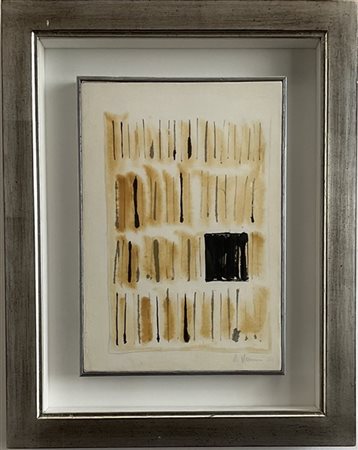 Arturo Vermi "Diario" 1961
tecnica mista su carta intelata
cm 29x20
firmata e da