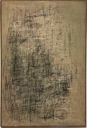 Ugo Recchi "Vibrazioni luminose" 1958
tecnica mista su tela
cm 100x70
firmato e