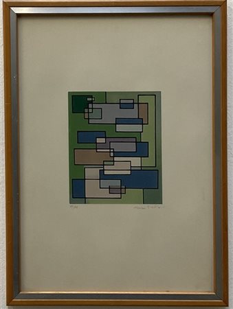 Mario Radice "Senza titolo" 
litografia a colori
cm 48,5x34,3
firmata e numerata