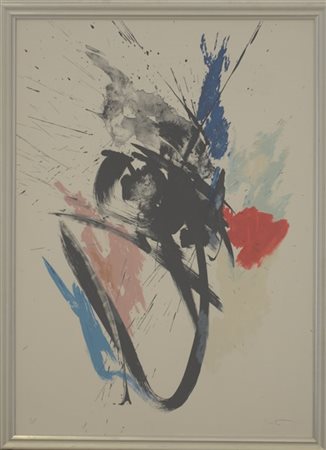 Jean Miotte "Senza titolo" 
litografia a colori
cm 76x54
firmata e numerata 21/1