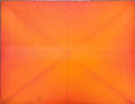 Davide Benati "Viaggio verso oasi (il bivio)" 1974
acrilici su tela
cm 70x90
fir