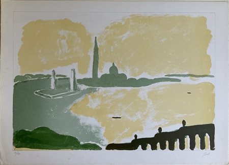 Virgilio Guidi Cartella contenente cinque litografie a colori
cm 49,5x70
firmate