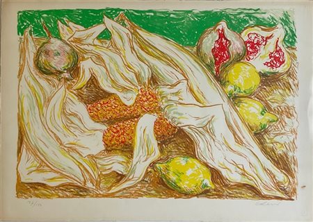 Carlo Levi "Senza titolo" 
litografia a colori
cm 51x71,5
firmata e numerata 127