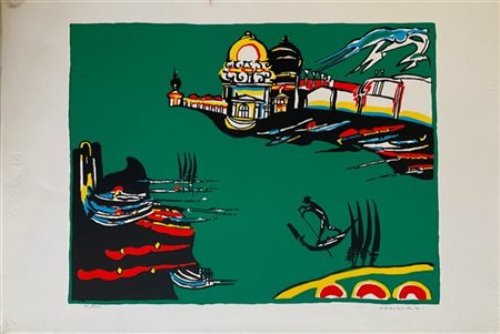 Migneco - Cassinari - Brindisi Due acqueforti e una litografia di soggetto e mis