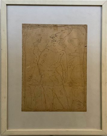 Franco Rognoni "Senza titolo" 1947
china su carta
cm 35x25,5
firmato e datato in