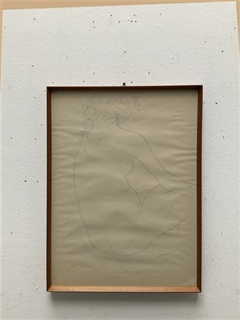 Augusto Murer "Modella nello studio" 1962
china su carta
cm 69x49
firmata e data