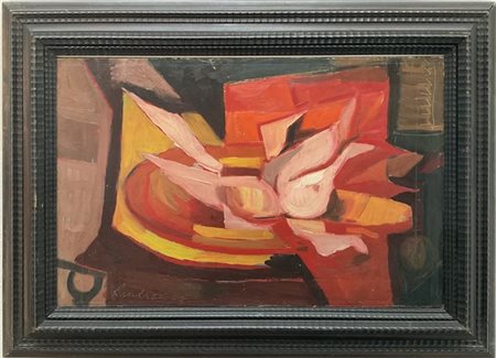 Elio Randazzo "La pannocchia" 1965
olio su tela
cm 40x60
firmato e datato in bas