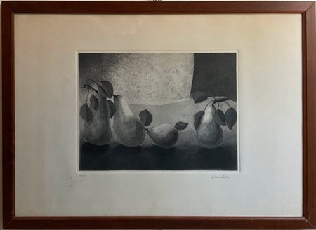 Dolores Sella "Senza titolo" 
acquaforte e acquatinta
(lastra cm 29,5x39; foglio