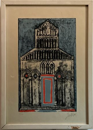 Franco Gentilini "Senza titolo" 
litografia a colori
cm 49x34
firmata e numerata