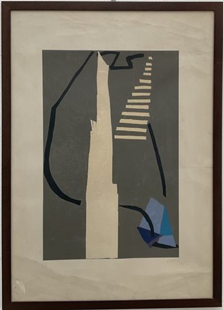 André Lanskoy "Senza titolo" 
litografia a colori - prova d'artista
cm 93,5x64,5