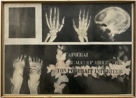 Maria Antonietta Gambaro "Portrait Interieur" 1967
tecnica mista su carta
cm 71x