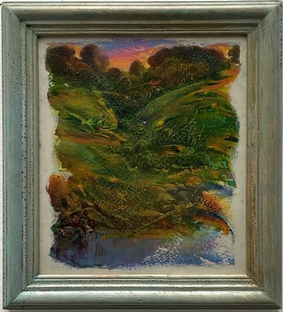 Franco Mulas "Senza titolo" 
tecnica mista su carta
cm 42x35
firmato in basso a