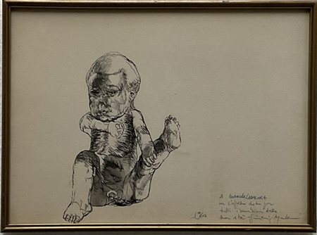 Gianluigi Mattia - Maria Antonietta Gambaro Lotto composto da una china su carta