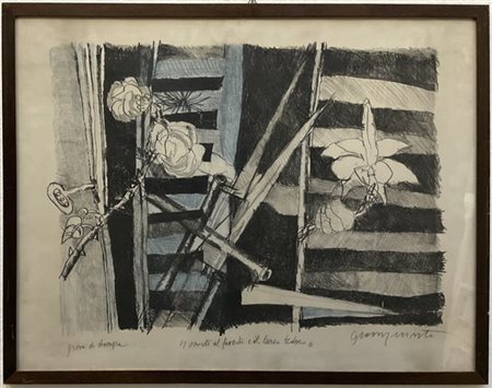 Carlo Guarienti Due litografie a colori di soggetto diverso
cm 56x75 e cm 52x68