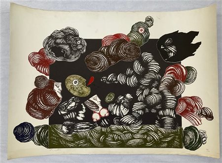 Luciano De Vita "Senza titolo" 
acquaforte a acquatinta a colori
cm 70x99
firmat