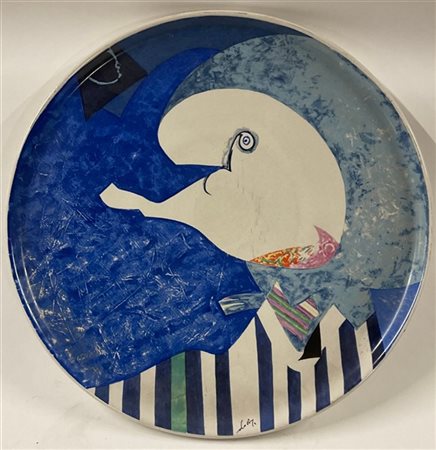 Gianni Dova "Senza titolo" 1978
Piatto in ceramica serigrafata - prova d'autore