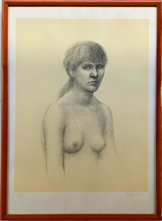 William Bailey "Nudo" 1987
litografia a colori
cm 69x49
firmata, numerata 13/99