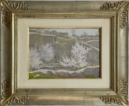 Ignoto "Senza titolo" olio su cartone (cm 24x34)
In cornice (lievi difetti)