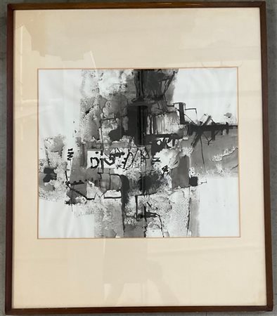 Firma indecifrata "Il giornalaio" 1966, tecnica mista su carta
cm 50x60
firmato