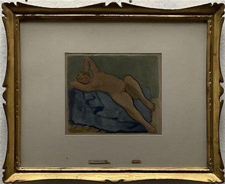 Carlo Corsi "Senza titolo" 
acquerello su carta
cm 13x15
firmato in basso a sini