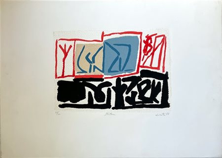 Riccardo Licata "Struttura" 1988
serigrafia materica a colori
cm 49x69,5
firmata