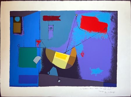 Remo Farruggio "Senza titolo" 1995
serigrafia a colori
cm 56x76
firmata, datata,