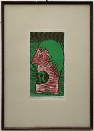 Mino Maccari Due xilografie a colori di soggetti diversi
misura dei fogli circa