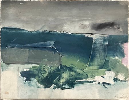 Giorgio Bonelli "Senza titolo" 1962
olio su tela
cm 50x65
firmato e datato in ba