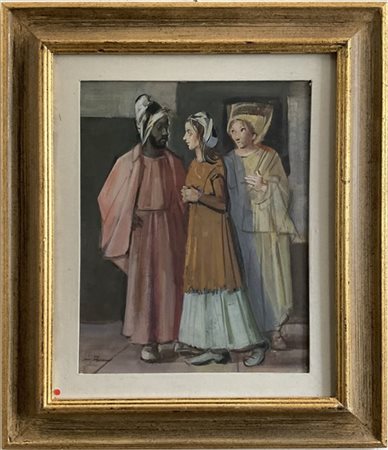 Luigi Filocamo "Senza titolo" 
tecnica mista su cartone telato
cm 50x40
firmata