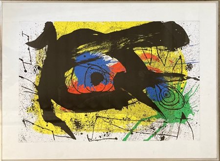 Joan Miró "Composizione" 1973
litografia a colori da Derrière Le Miroir n°203 19