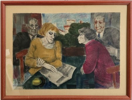 Remo Squillantini "Senza titolo" 
litografia a colori
cm 50x70
es. 144/175, firm