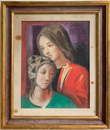 Luigi Filocamo "Pensieri" 
tecnica mista su tela
cm 50x40
firmato in alto a dest