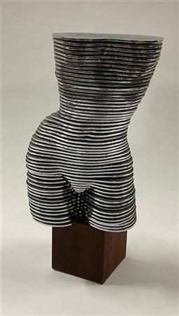 Otto Monestier "Eva" 1972
Scultura-multiplo dinamica in plastica cromata su base