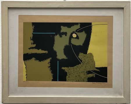 Enrico Prampolini "Composizione cosmica" 1954
serigrafia a colori
cm 31x40
firma