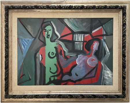 Rocco Borella "Complementari" 1963
olio su tela
cm 50x70
firmato, titolato e dat