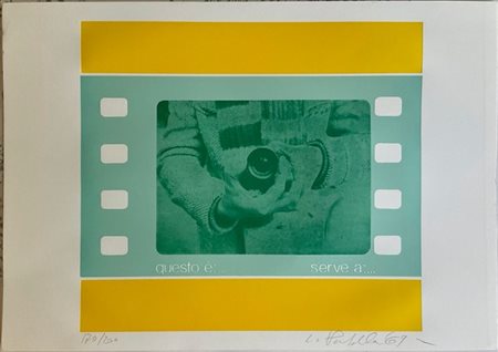 Luca Patella "Senza titolo" 1969
litografia a colori
cm 34,5x49,5
firmata, datat