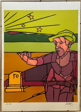 Valerio Adami "Senza titolo" 
litografia a colori
cm 70x50
firmata e numerata 10