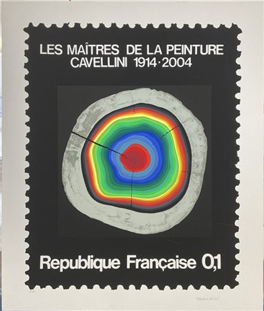 Guglielmo Achille Cavellini "Republique Francaise 0,1" 
serigrafia a colori - pr