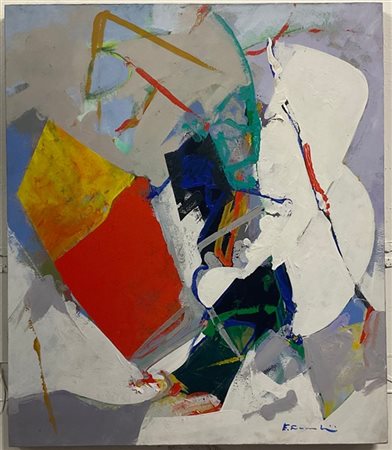 Edoardo Franceschini "Caduta del rosso" 1962
olio su tela
cm 70x60
firmato in ba