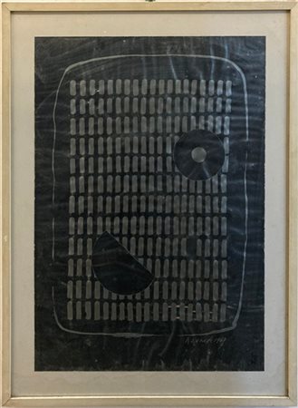 Kengiro Azuma "Senza titolo" 1969
serigrafia su carta argentata
cm 61x43
firmato