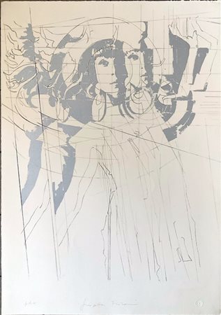 Giosetta Fioroni "Omaira" 
serigrafia - prova di stampa
cm 100x70
firmata e iscr