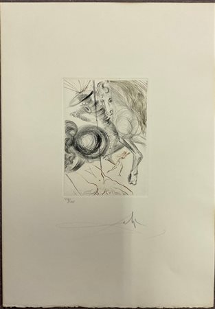 Salvador Dalì "The Hell of Cruel Beauties" 1972
acquaforte e puntasecca su carta