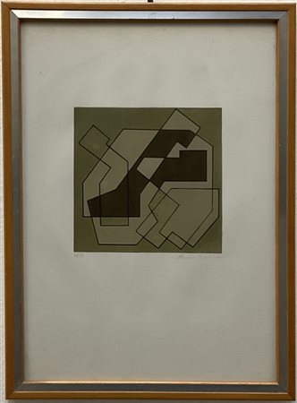Mario Radice "Senza titolo" 
litografia a colori
cm 48,5x34,3
firmata e numerata