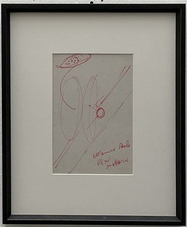 Eliseo Mattiacci "Senza titolo" 
pennarello su carta
cm 29x19
dedicato e firmato