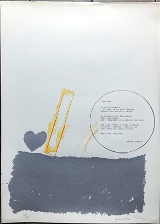 Giosetta Fioroni "Poetry Box" 1976
sei tavole litografiche con sei poesie inedit
