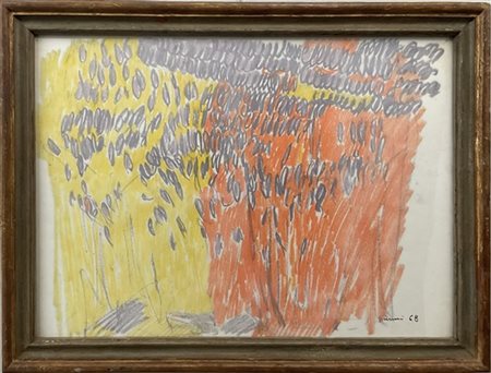 Piero Giunni "Senza titolo" 1968
pastello su carta
cm 49x69
firmato e datato in