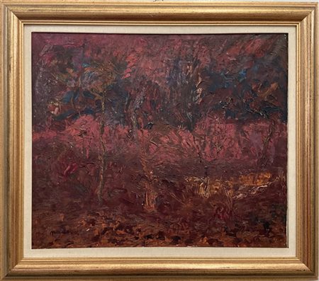 Goliardo Padova "Senza titolo" 
olio su tela
cm 48,5x58,5
firmato in basso a sin