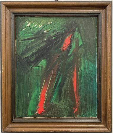 Piero Ruggeri "Collina a Battagliotti" 
olio su tela
cm 49,5x40
firmato, titolat