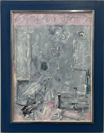 Giancarlo Ossola "Notturno agitato" 
olio su tela
cm 70x50
timbro al retro della