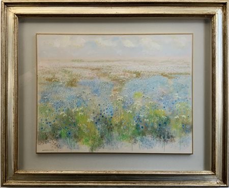 Natale Addamiano "Senza titolo" Anni '80
pastelli su carta
cm 49x64
firmato in b